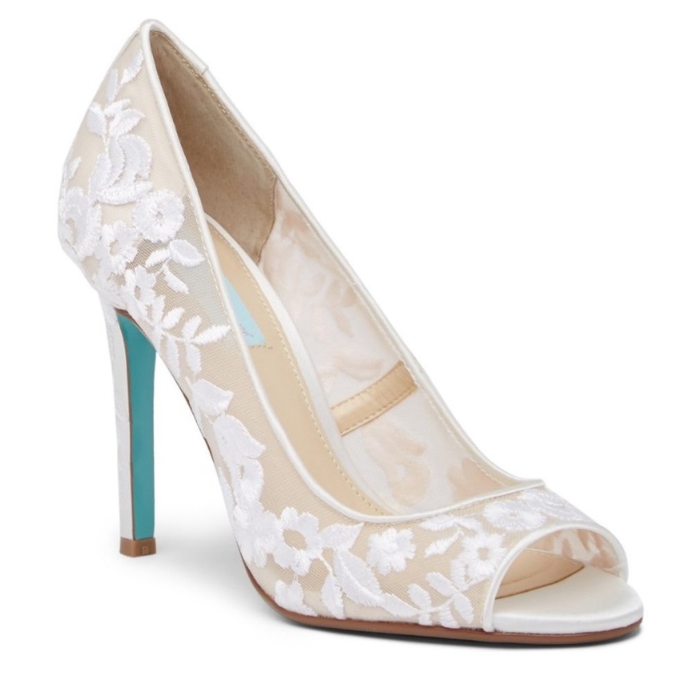 Betsy Johnson Blue Wedding Heels